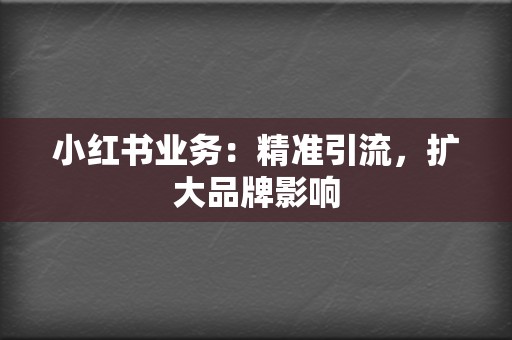 小红书业务:精准引流,扩大品牌影响 第2张 小红书业务:精准引流,扩大品牌影响 第2张