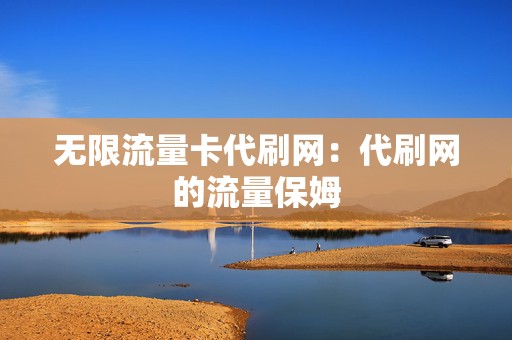 无限流量卡代刷网:代刷网的流量保姆 第2张 无限流量卡代刷网:代刷网的流量保姆 第2张
