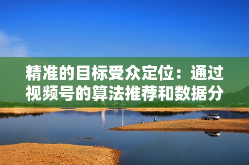 精准的目标受众定位:通过视频号的算法推荐和数据分析,品牌可以精准地定位其目标受众,确保广告触达到最感兴趣的人群。 第2张 精准的目标受众定位:通过视频号的算法推荐和数据分析,品牌可以精准地定位其目标受众,确保广告触达到最感兴趣的人群。 第2张