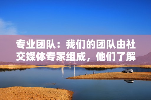 专业团队:我们的团队由社交媒体专家组成,他们了解如何帮助你成功。 第2张 专业团队:我们的团队由社交媒体专家组成,他们了解如何帮助你成功。 第2张