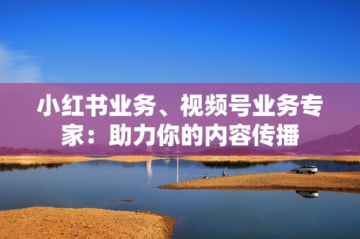小红书业务、视频号业务专家:助力你的内容传播 第2张 小红书业务、视频号业务专家:助力你的内容传播 第2张