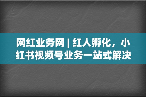 网红业务网 | 红人孵化,小红书视频号业务一站式解决 第2张 网红业务网 | 红人孵化,小红书视频号业务一站式解决 第2张