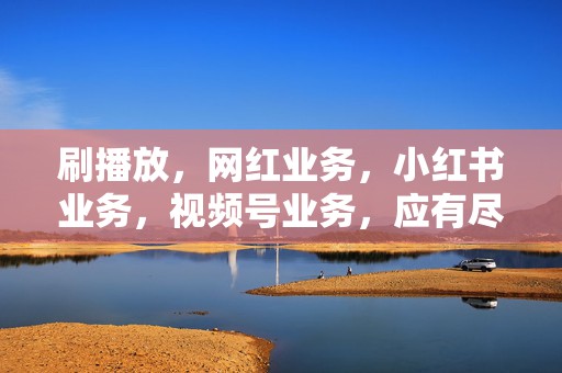 刷播放,网红业务,小红书业务,视频号业务,应有尽有! 第2张 刷播放,网红业务,小红书业务,视频号业务,应有尽有! 第2张