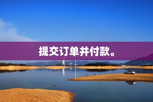 提交订单并付款。 第2张 提交订单并付款。 第2张