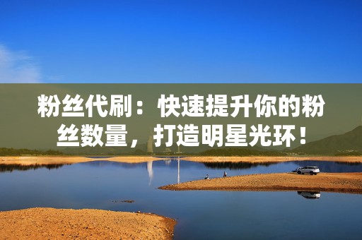粉丝代刷:快速提升你的粉丝数量,打造明星光环! 第2张 粉丝代刷:快速提升你的粉丝数量,打造明星光环! 第2张