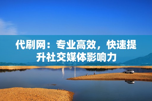代刷网:专业高效,快速提升社交媒体影响力 第2张 代刷网:专业高效,快速提升社交媒体影响力 第2张