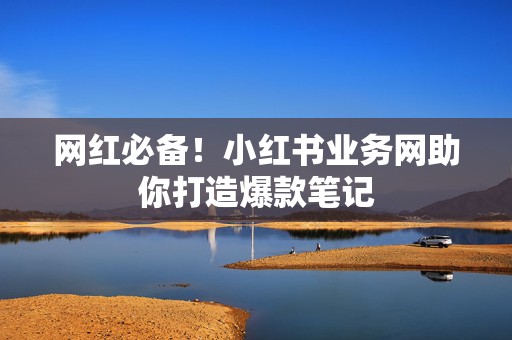 网红必备!小红书业务网助你打造爆款笔记 第2张 网红必备!小红书业务网助你打造爆款笔记 第2张