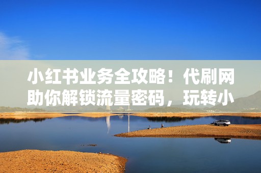 小红书业务全攻略!代刷网助你解锁流量密码,玩转小红书! 第2张 小红书业务全攻略!代刷网助你解锁流量密码,玩转小红书! 第2张