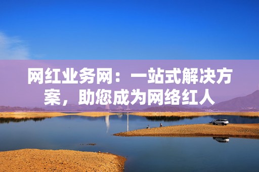 网红业务网：一站式解决方案，助您成为网络红人