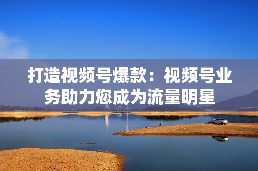 打造视频号爆款：视频号业务助力您成为流量明星