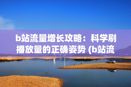 b站流量增长攻略：科学刷播放量的正确姿势 (b站流量高峰)  第2张
