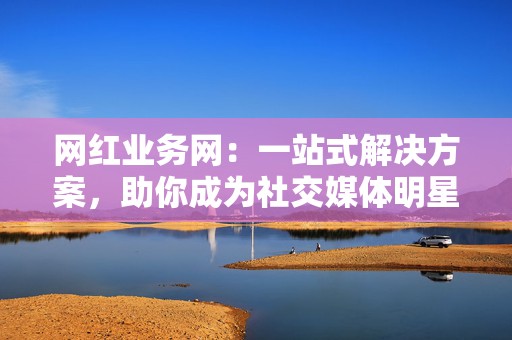 网红业务网：一站式解决方案，助你成为社交媒体明星