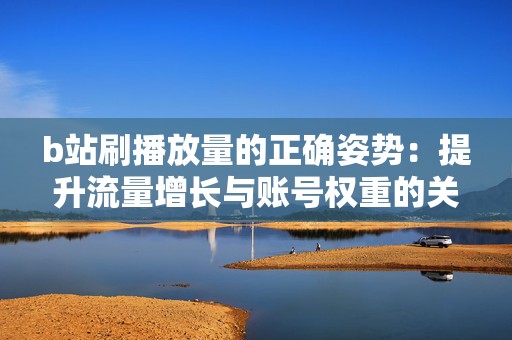 b站刷播放量的正确姿势：提升流量增长与账号权重的关键策略  第2张