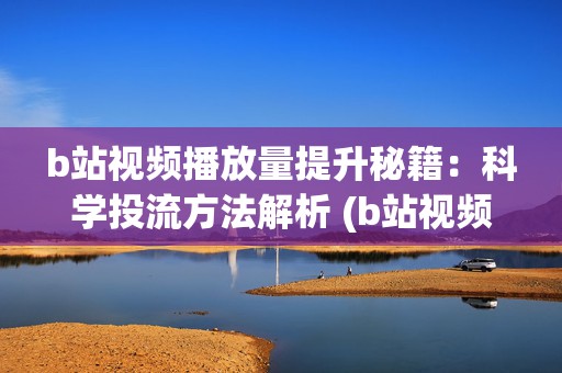 b站视频播放量提升秘籍：科学投流方法解析 (b站视频播放量怎么算收益)